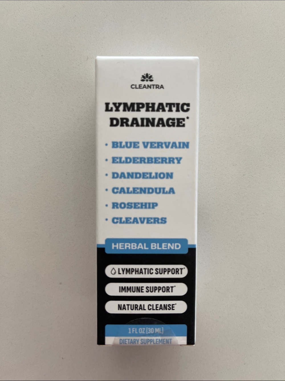 Cleantra Lymphatic Drainage Herbal Blend - White & Blue